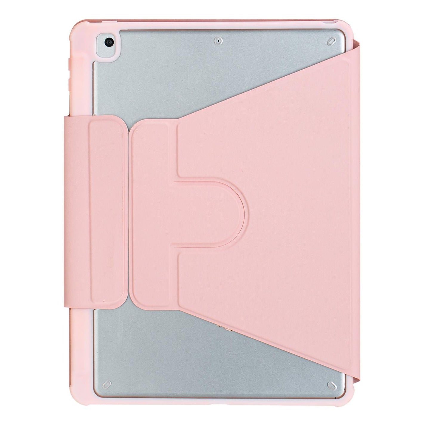 360 Rotation Bluetooth Keyboard Leather Case For Ipad 10.9 2022 - Pink