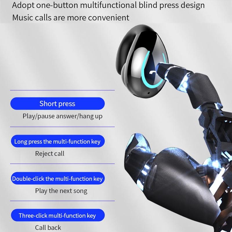 Ultra-light Wireless Bluetooth Earphones - Yx08 Stereo V5.0 - Pink