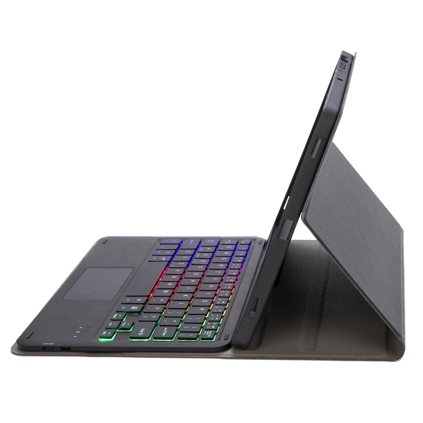 Bluetooth Keyboard Leather Tablet Case For Ipad 9.7 2018 & 2017 / Pro 9.7 / Air 2 With Touch Pad And Pen Slot - Gold