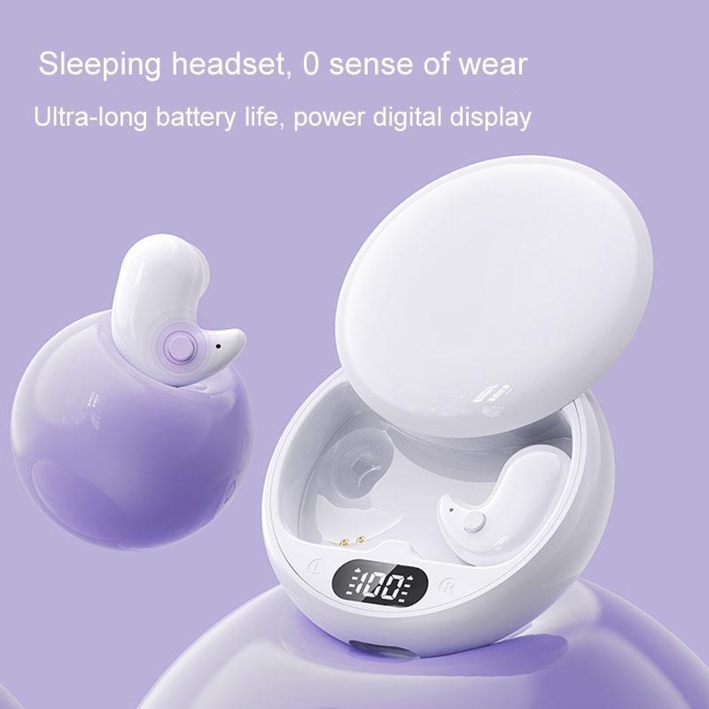 Wireless Sleep Earphones - Bluetooth 5.3 - Tws - Mini - Side Sleeping - Running - Sports - Black