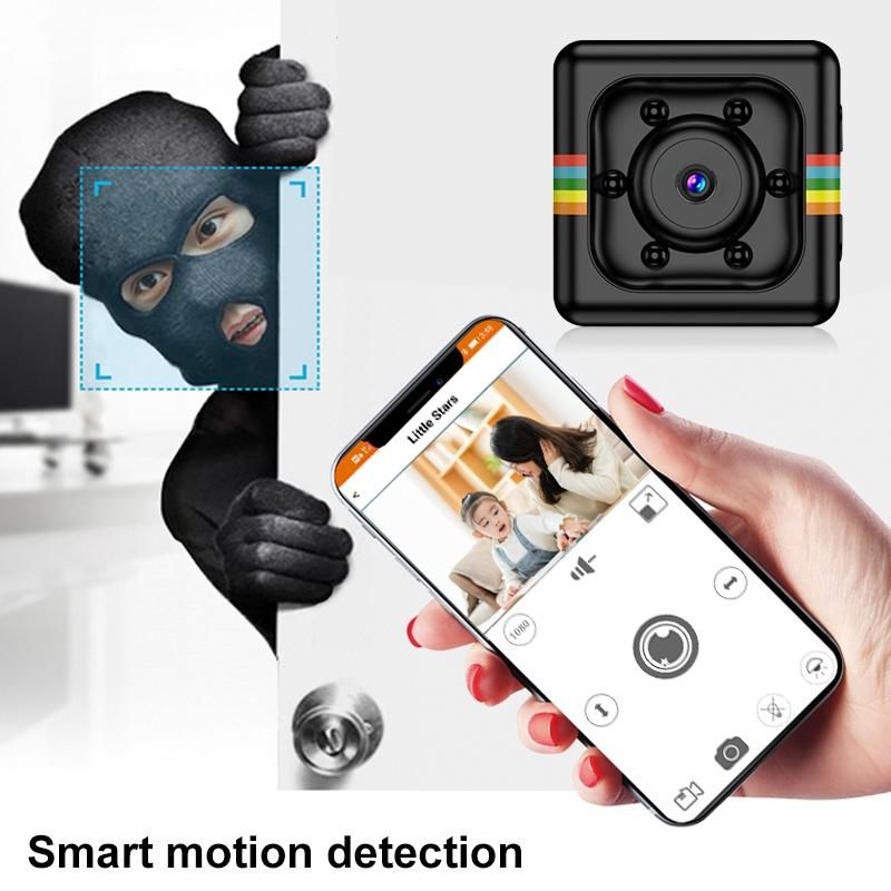 Hd 1080P Mini Sport Camera With Night Vision & Tf Card - Black
