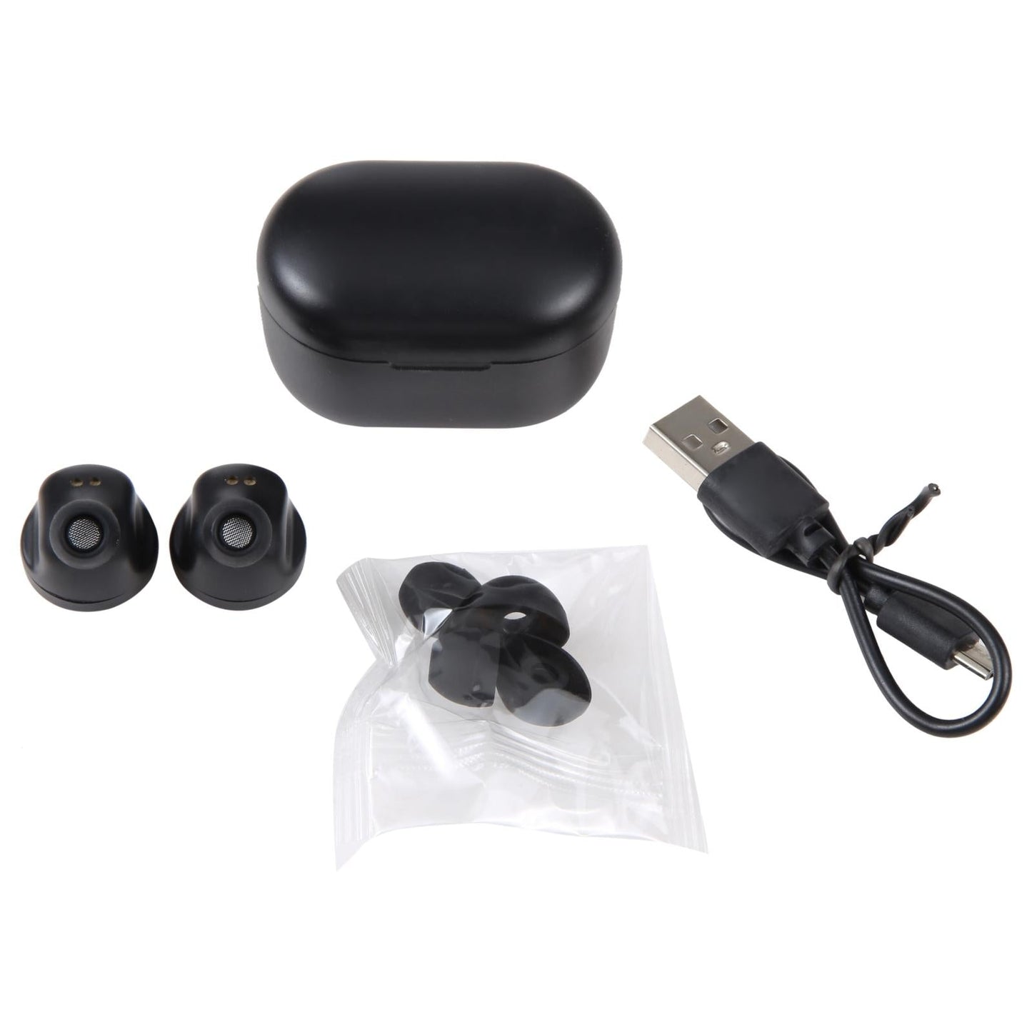 Black A6 True Wireless Earbuds + Charging Box