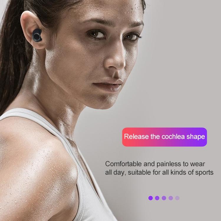 Wireless Touch Bluetooth Headset with Smart Magnetic Charging - Dt-13 - Black