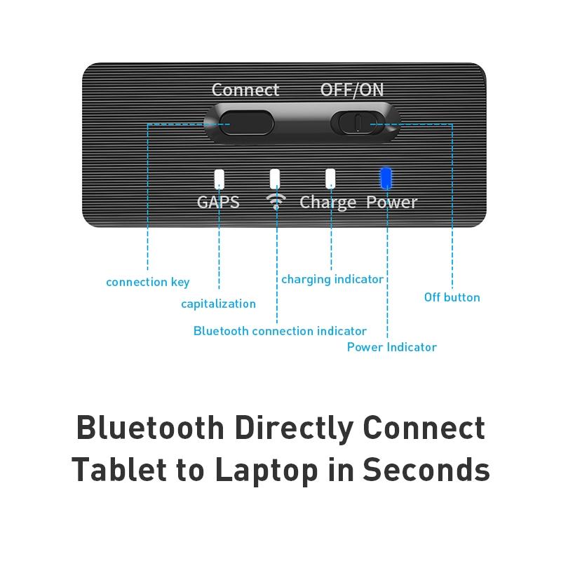 Detachable Keyboard Tablet Case With Magnetic Skin Feel - Pink