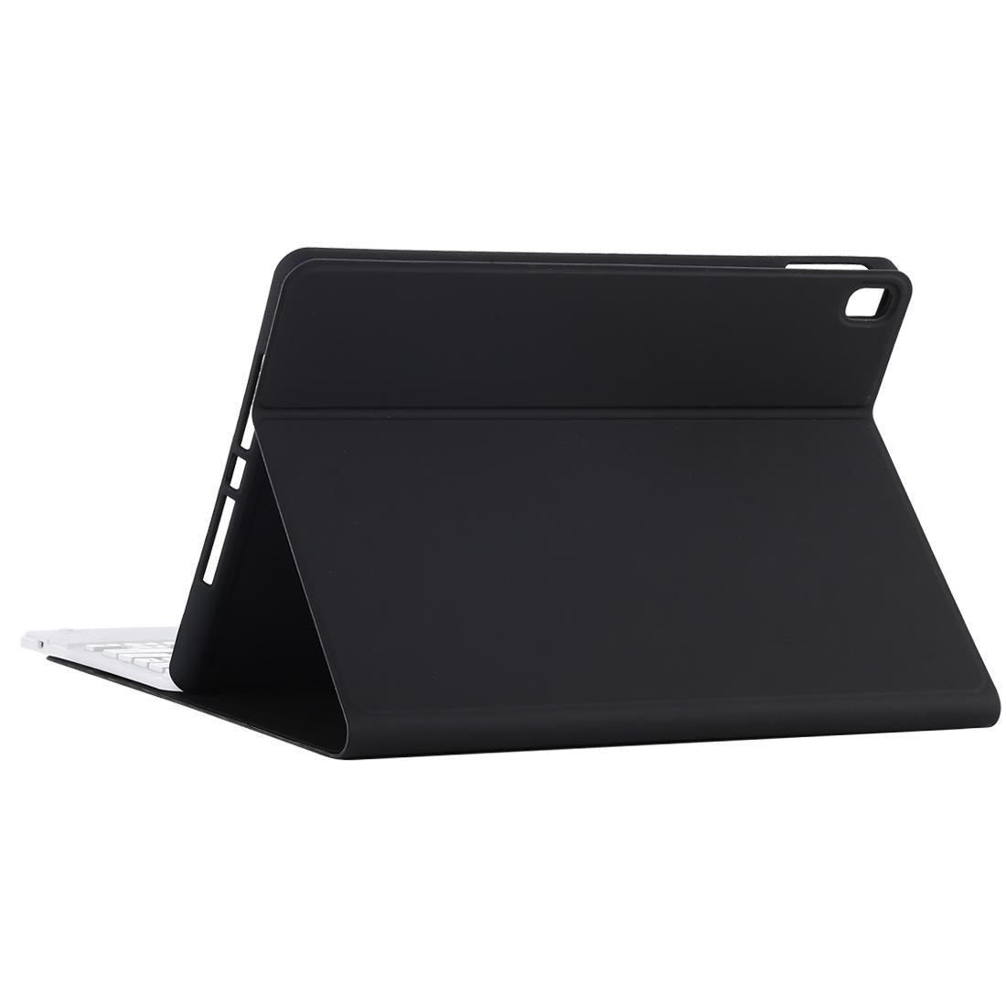 Bluetooth Keyboard & Tablet Case For Ipad 10.2 / Ipad Air 2019 - Detachable Touch Pad Pen Slot Holder - Microfiber Leather - Black