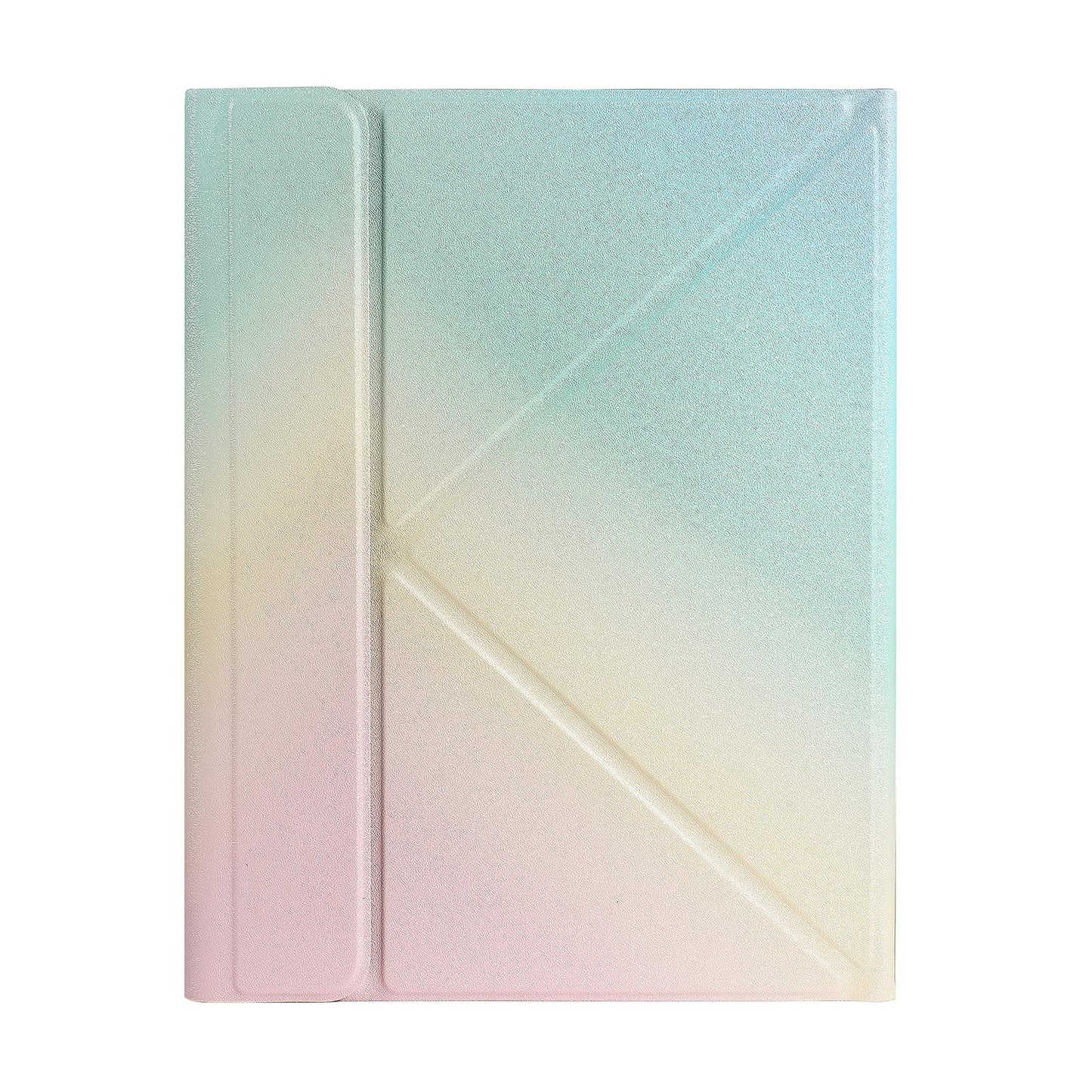 Bluetooth Keyboard Leather Case For Ipad Pro 11 With Triangle Holder & Pen Slot - Fits 2021 / 2020 / 2018 & Air 4 10.9 - Splittable - Gradient Rainbow