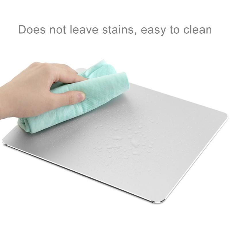 Double Sided Non Slip Aluminum Mouse Pad M Size - Black