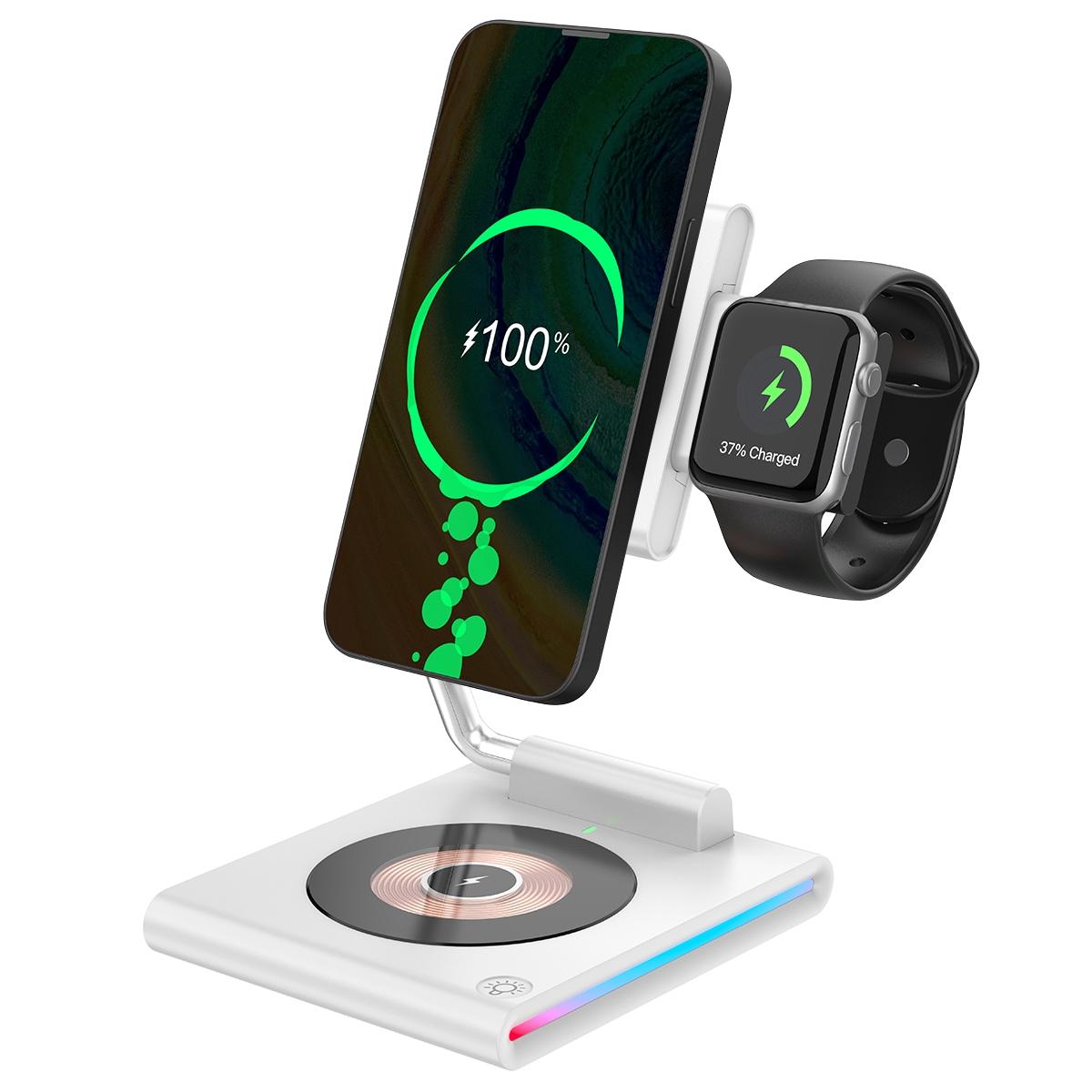 15W Foldable Magnetic Wireless Charger - Black