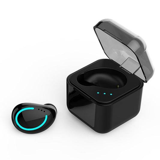 Mini Wireless Bluetooth Earphone with Charging Box - M-b8 - Black