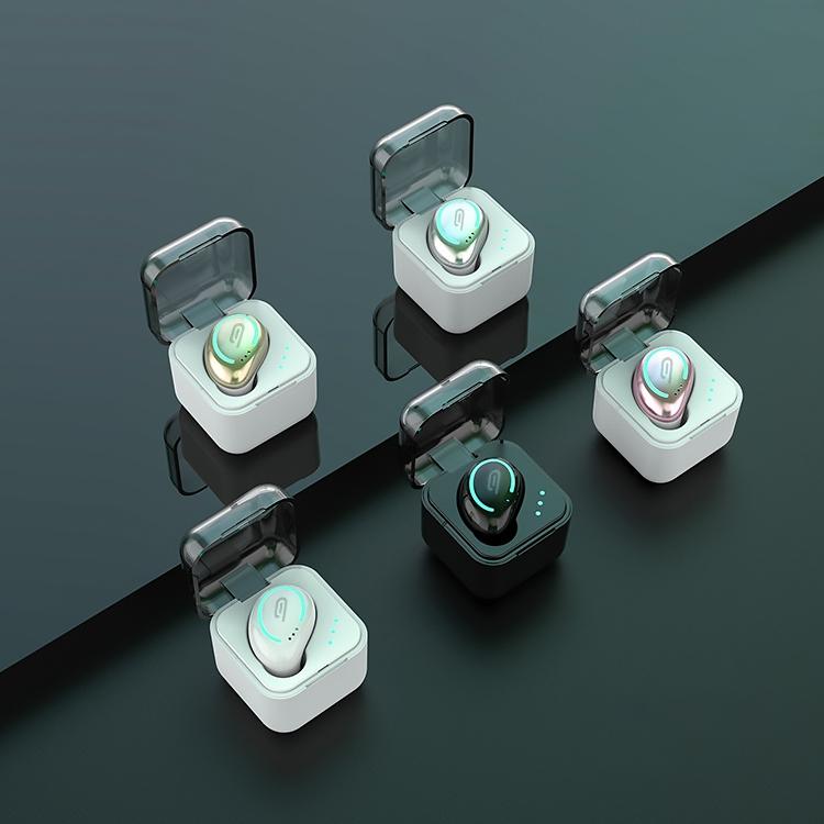 Mini Wireless Bluetooth Earphone with Charging Box - M-b8 - Black