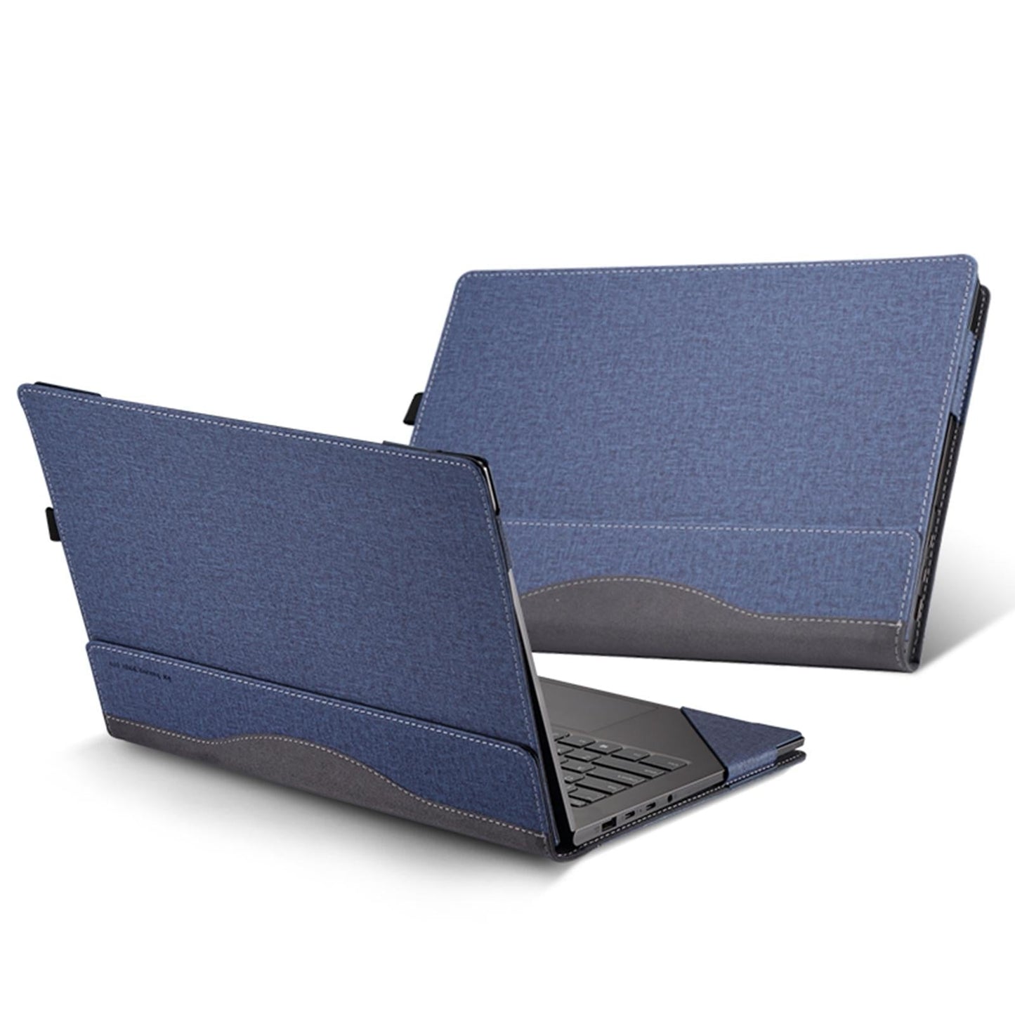Protective Leather Laptop Case - 16 Inch Anti-Fall - Dark Blue - For Samsung Galaxy Book 4 Pro