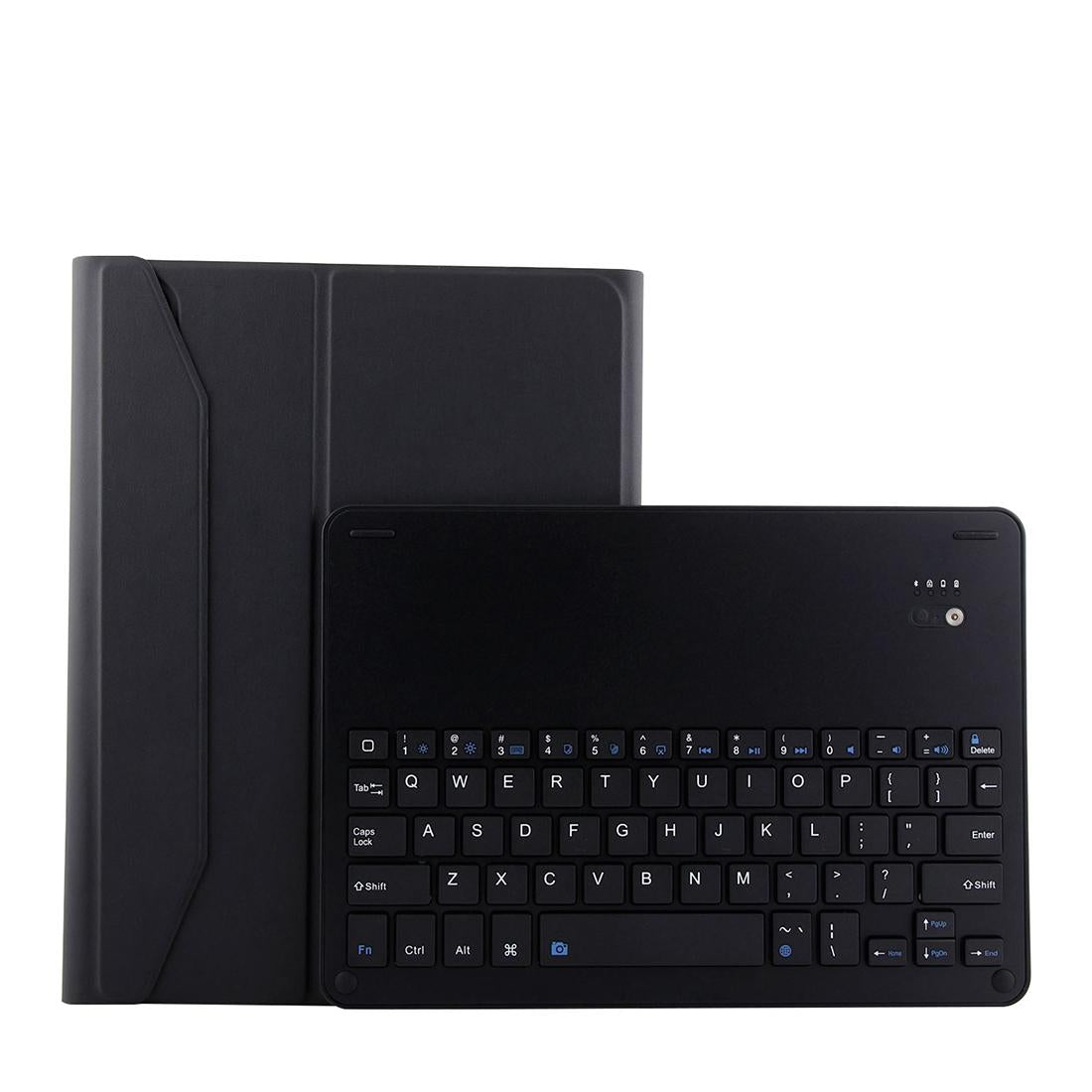 Bluetooth Keyboard & Leather Tablet Case For Ipad Pro 11 2018 - Detachable Aluminum Three-Gear Magnetic Sleep Function - Black