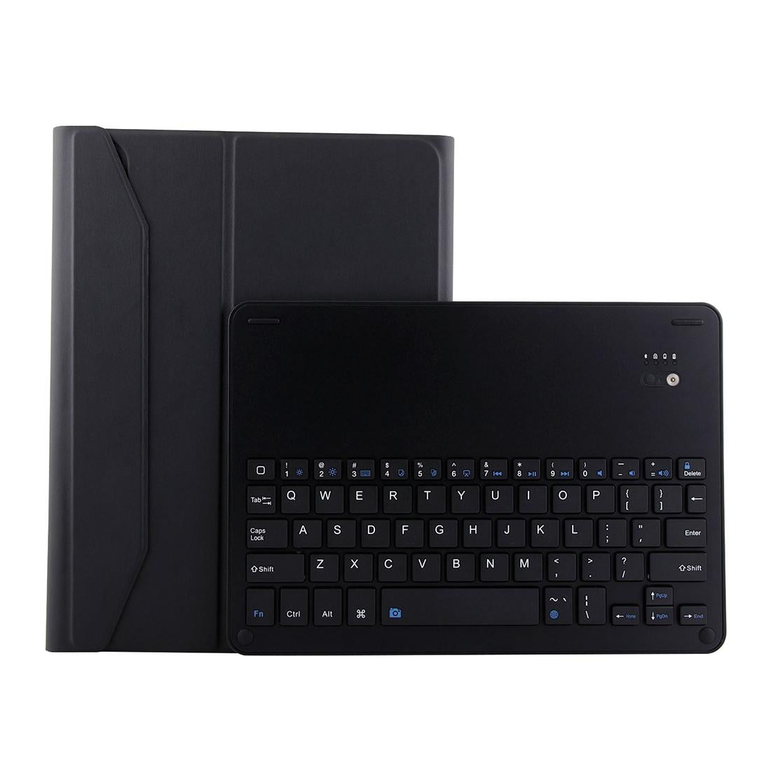Bluetooth Keyboard & Leather Tablet Case For Ipad Pro 11 2018 - Detachable Aluminum Three-Gear Magnetic Sleep Function - Black
