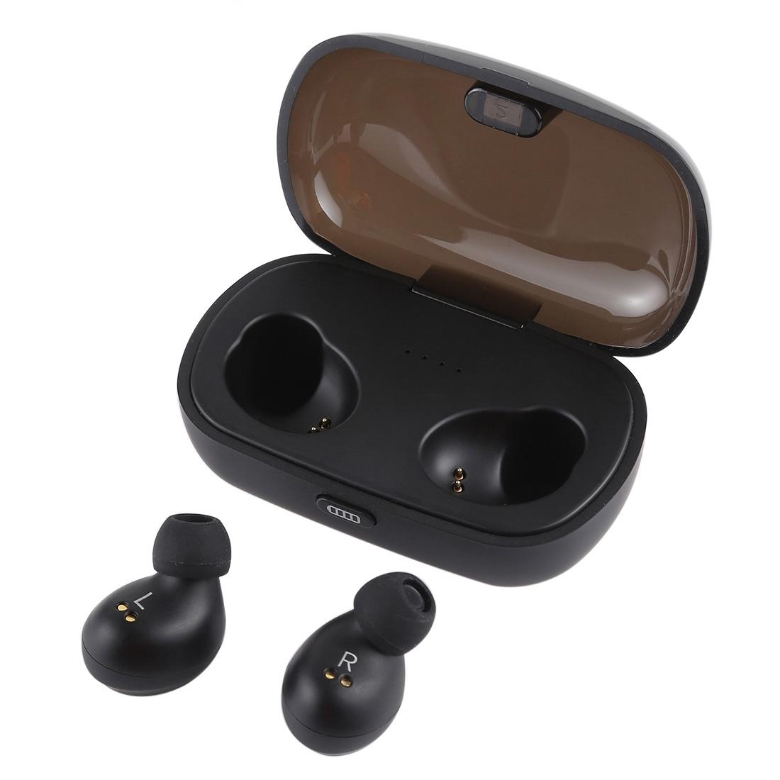 Portable Bluetooth V5.0 Earphones with Charging Box - X8 Tws for Outdoor Sports Black