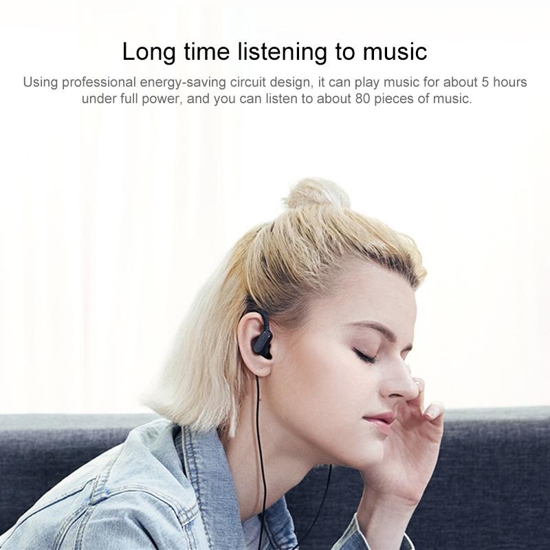 Ultra-light Wireless Bluetooth Earphones with Mic - Bth-y9 - Black