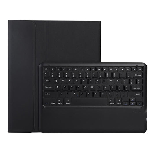 Ultra-Thin Detachable Bluetooth Keyboard Leather Case For Ipad Pro 12.9 2018 With Pen Slot - Black