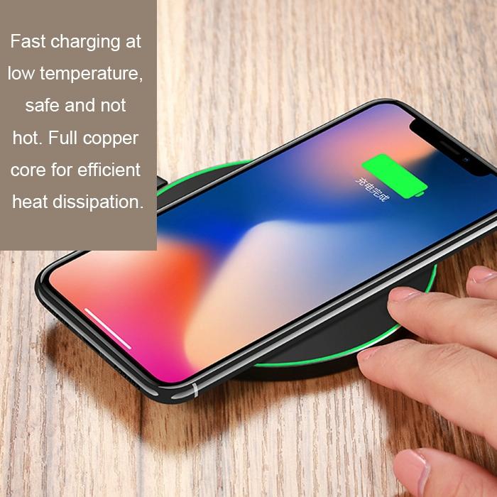 Ultra Thin Wireless Fast Charging Pad - Black