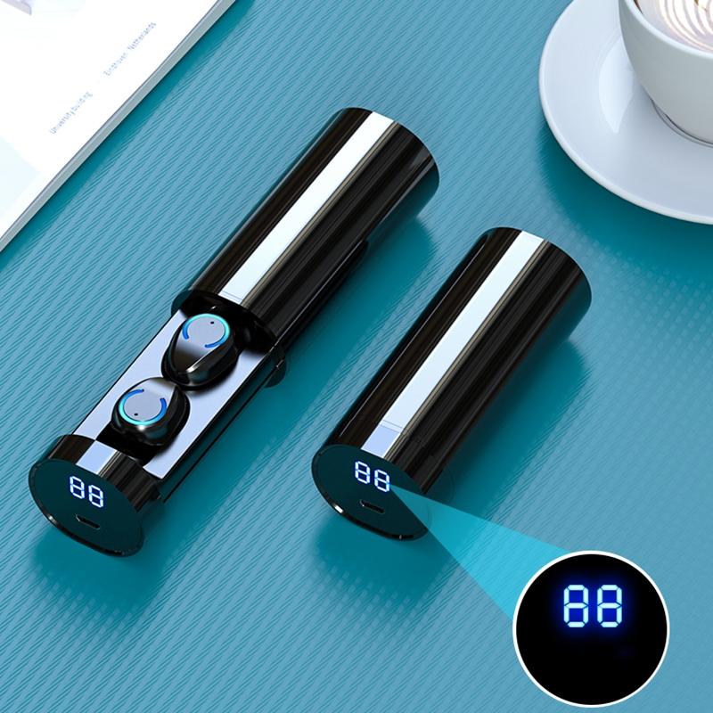 Touch Bluetooth Earphones with Noise Cancelling and Pull-out Charging Box