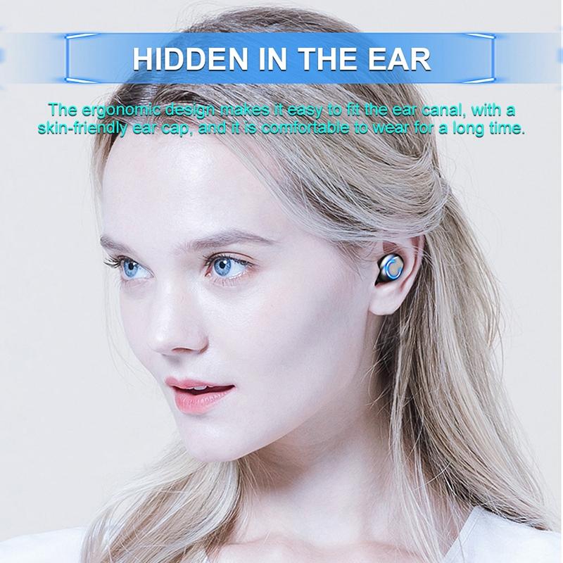 Touch Bluetooth Earphones with Noise Cancelling and Pull-out Charging Box