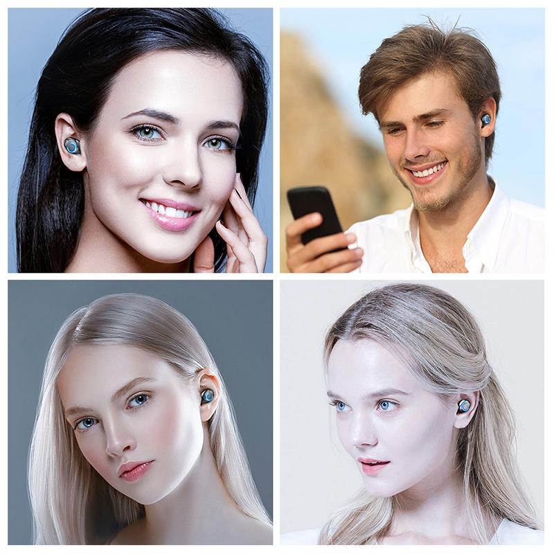 Touch Bluetooth Earphones with Noise Cancelling and Pull-out Charging Box