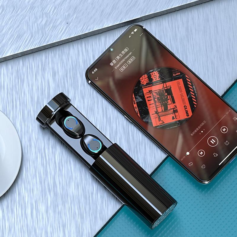 Touch Bluetooth Earphones with Noise Cancelling and Pull-out Charging Box