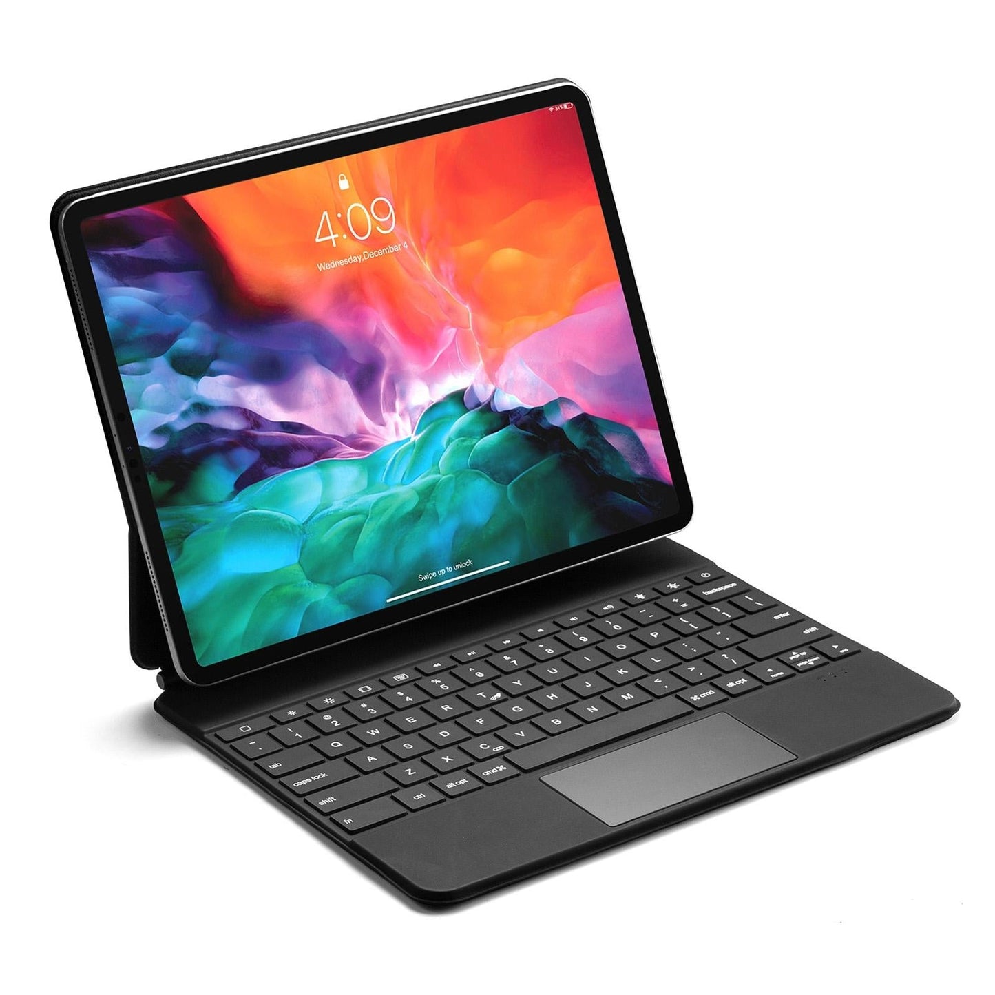 Ultra-Thin Detachable Bluetooth Keyboard Tablet Case For Ipad Pro 12.9 With Touchpad & Backlight - Black