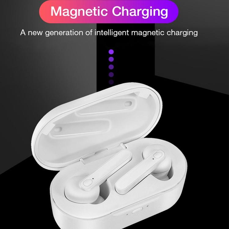 Waterproof Bluetooth Earphones with Magnetic Charging Box - 5.0 - Black