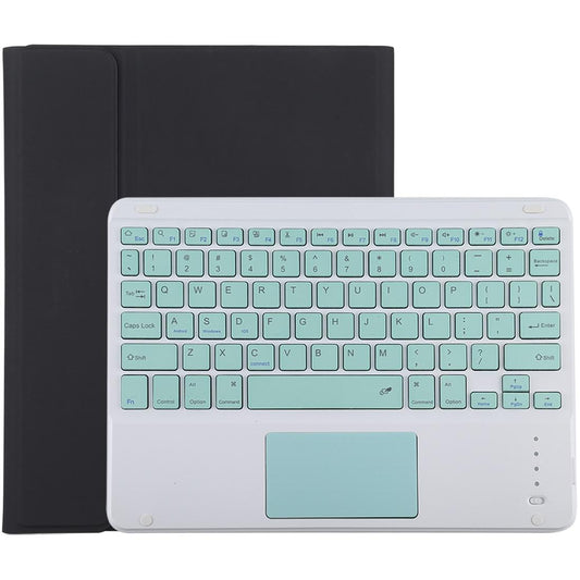 Bluetooth Keyboard & Tablet Case For Ipad 10.2 / Ipad Air 2019 - Detachable Touch Pad Pen Slot Holder - Microfiber Leather - Black