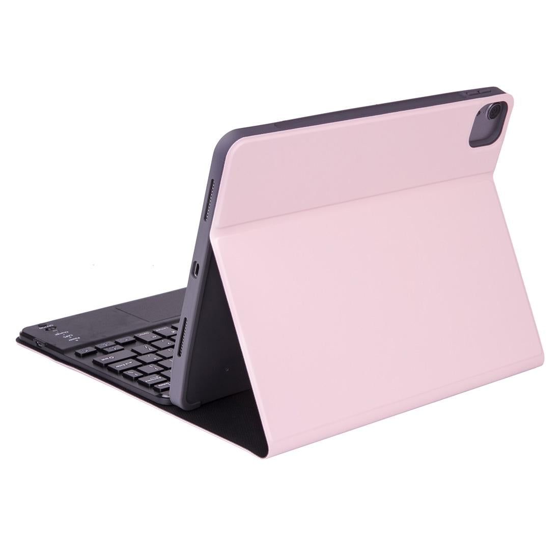 Detachable Bluetooth Keyboard Tablet Case For Ipad Pro 11 With Touchpad Pen Slot & Backlight - Plain Texture - Black