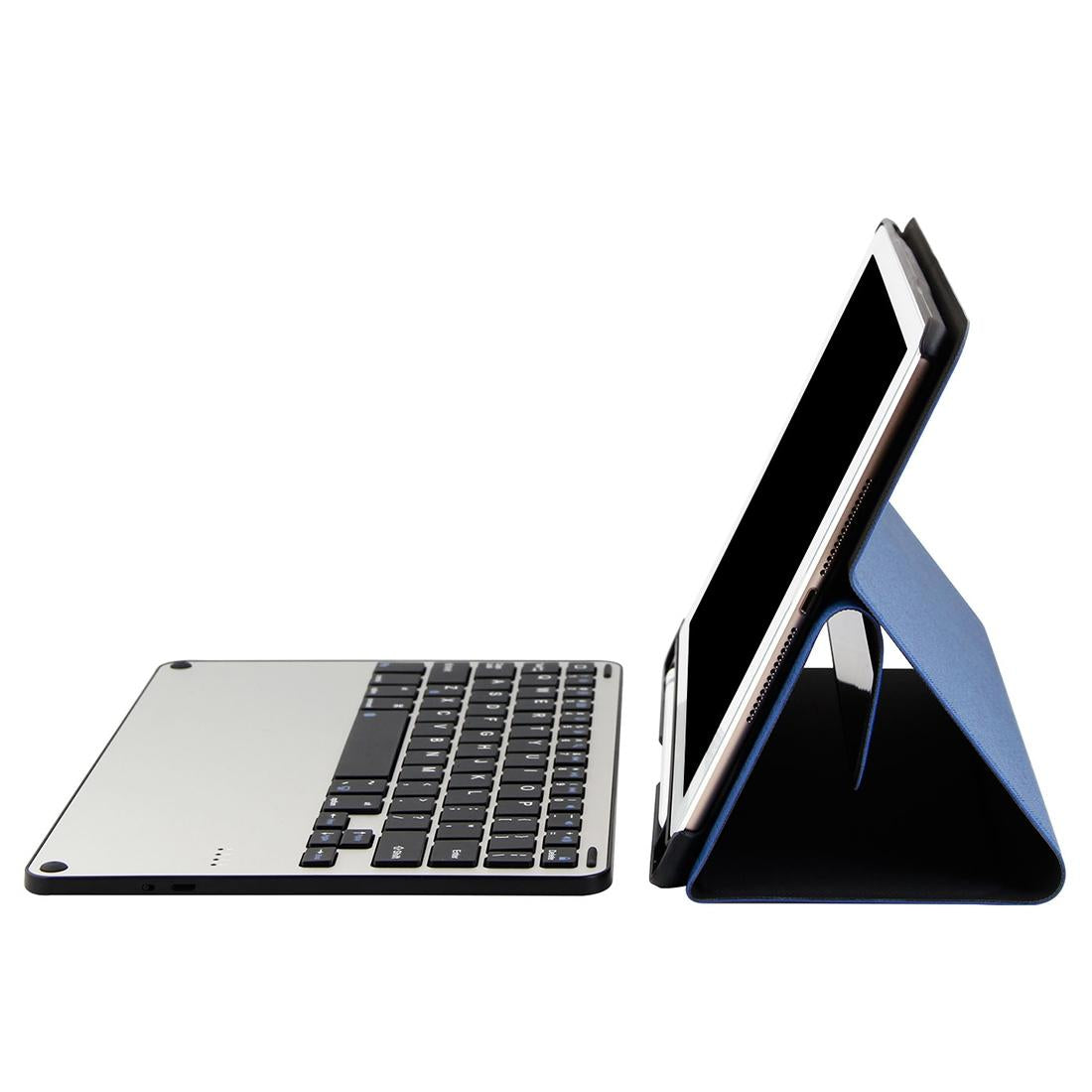 Bluetooth Keyboard & Tablet Case For Ipad Air / Pro 9.7 - Detachable Aluminum Alloy Imitation Cloth Sleep / Water Repellent - Black