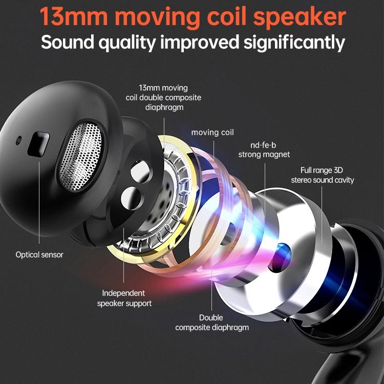 Wireless Bluetooth 5.0 Earphones - J1 Pro - Black
