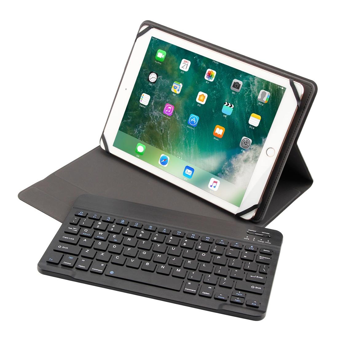 Universal Bluetooth Keyboard & Tablet Case For 9-10.5 Tablets - Black