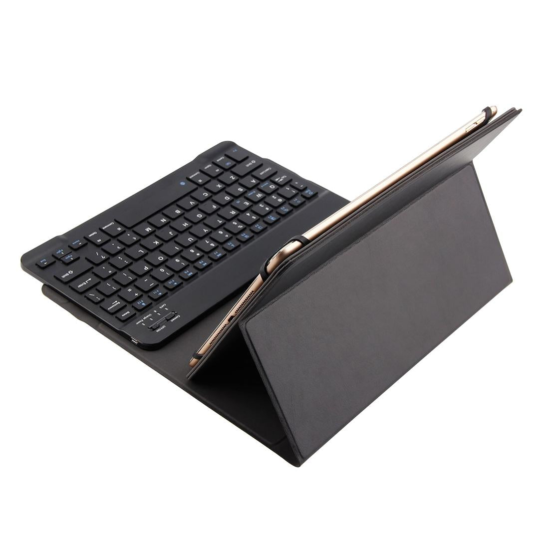 Universal Bluetooth Keyboard & Tablet Case For 9-10.5 Tablets - Black