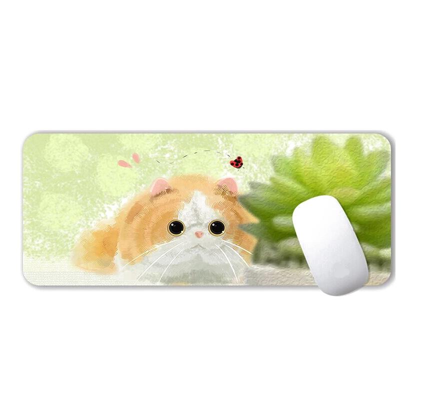 Waterproof Cartoon Mouse Pad Non Slip Design - Three Cats
