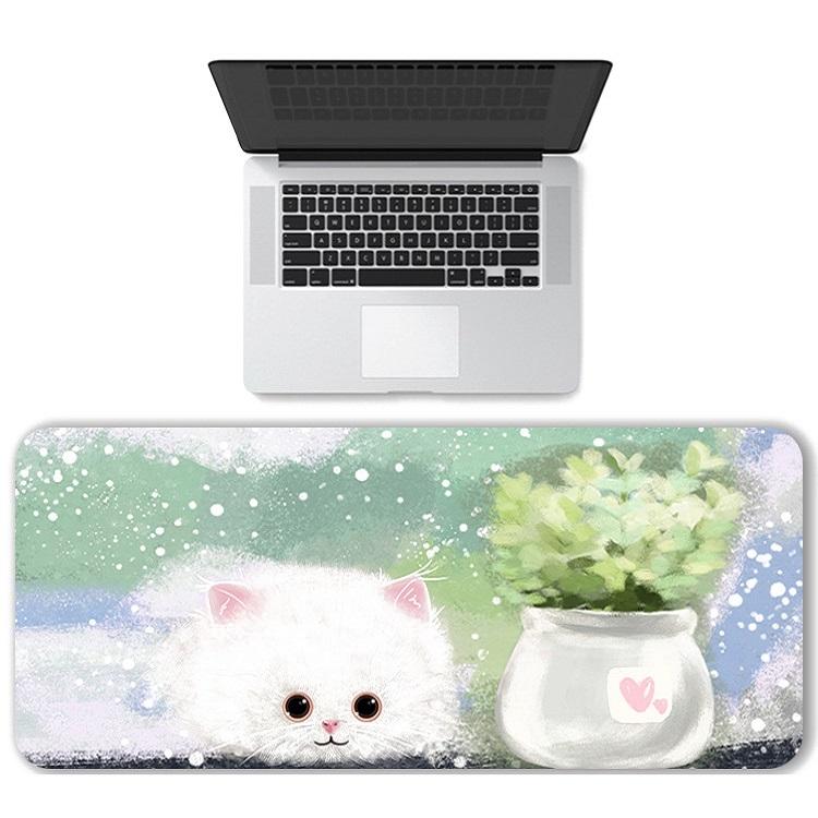 Waterproof Cartoon Mouse Pad Non Slip Design - Three Cats