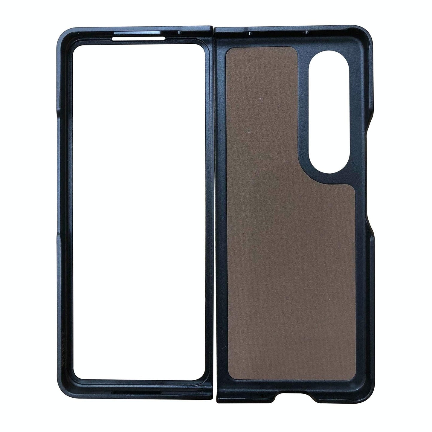 For Samsung Galaxy z Fold4 5G Carbon Fiber Texture Leather Phone Case - Pu Material - Blue