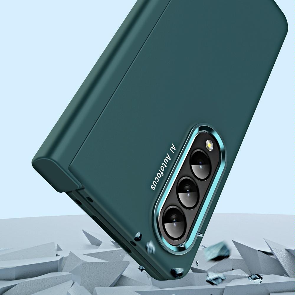 For Samsung Galaxy Z Fold4 5G Skin Feel Contact Lens Case - Yellow