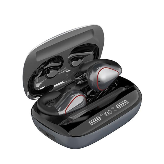 Wireless T20 Tws Bluetooth Earphones with Led Display & Charging Box - Champagne Gold