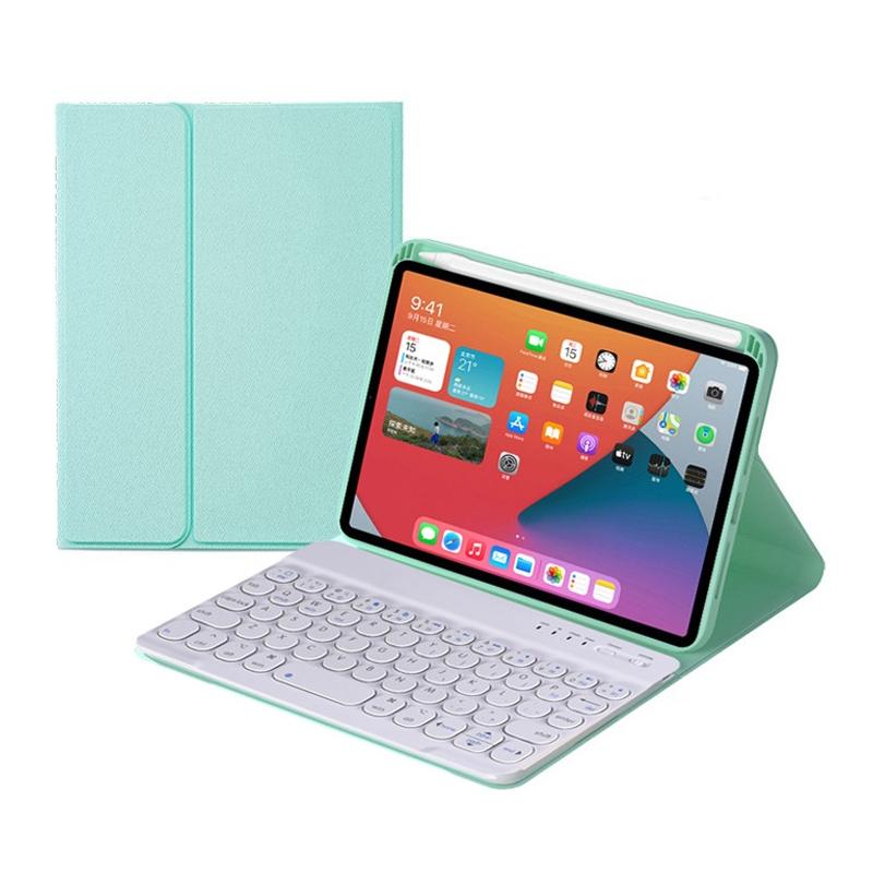Detachable Bluetooth Keyboard Leather Case For Ipad Mini 6 With Holder - Pink
