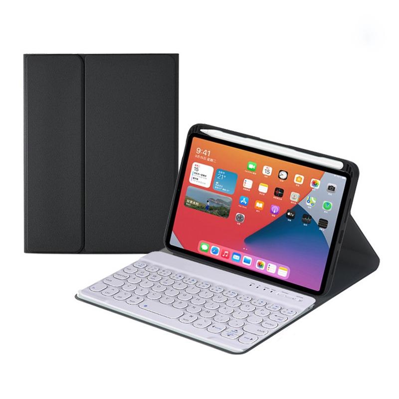 Detachable Bluetooth Keyboard Leather Case For Ipad Mini 6 With Holder - Pink