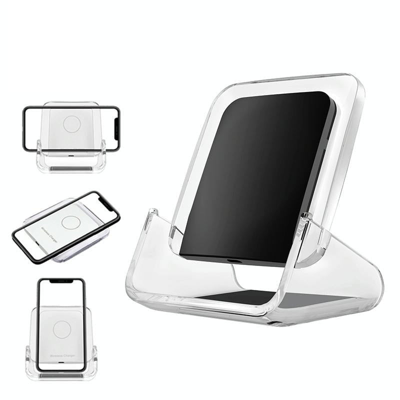 10W 3 In 1 Vertical Wireless Charger - Blue