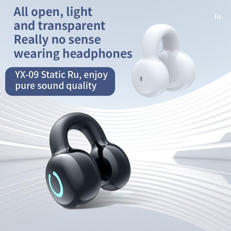 Wireless Bone Conduction Earphone - Single Ear Clamp Design - Pink