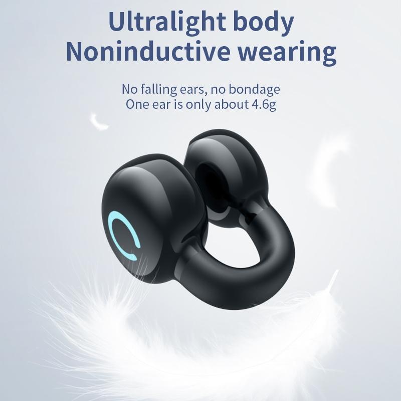 Wireless Bone Conduction Earphone - Single Ear Clamp Design - Pink