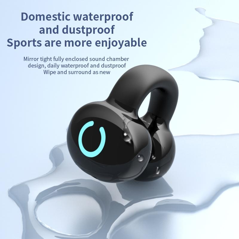 Wireless Bone Conduction Earphone - Single Ear Clamp Design - Pink