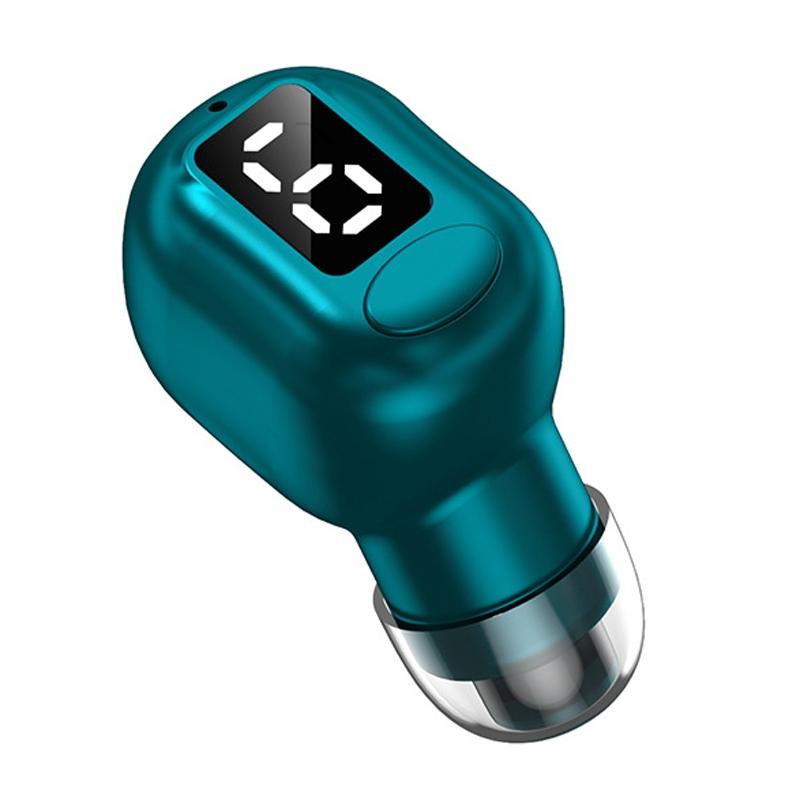 Mini Bluetooth Earphones with M5 Digital Display - Skin Colour