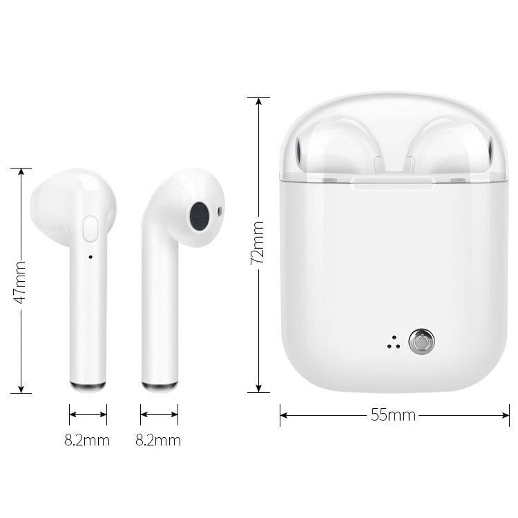 Wireless Bluetooth Tws Earphones with Charging Bin - I7s Binaural Plating - Blue
