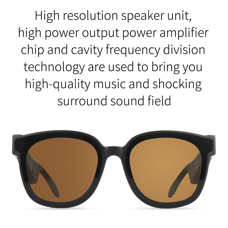Smart Audio Sunglasses with Bluetooth Earphone - A13 - Dark Green