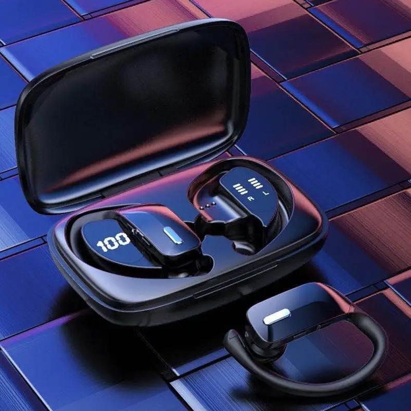 Wireless Noise-cancelling Bluetooth Earbuds with Dual Battery Display - T16 Blue