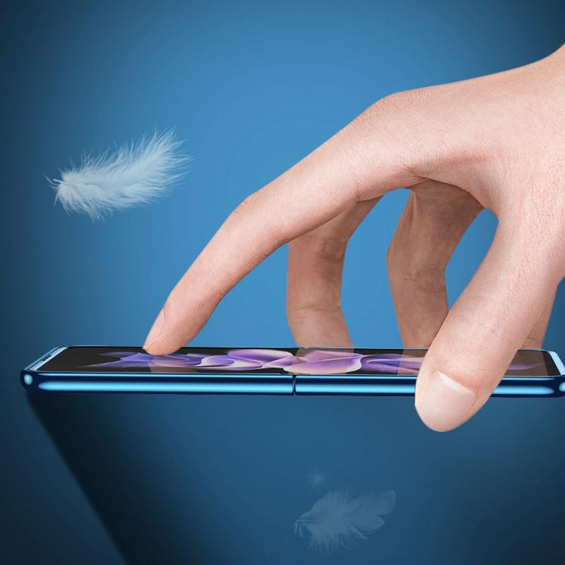 For Samsung Galaxy Z Fold4 5G Leather Folding Phone Case - Electroplated Finish - Army Green