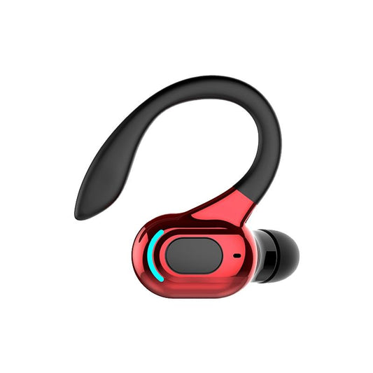 Wireless Sports Earphones - F8 Bluetooth 5.1 Ear-mounted Stereo - Black + Red